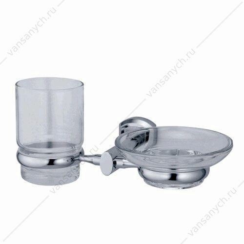 Держатель стакана и мыльницы, Oder K-3000, хром, K-3026 WasserKraft (Германия) купить в Тюмени (Ван Саныч™)