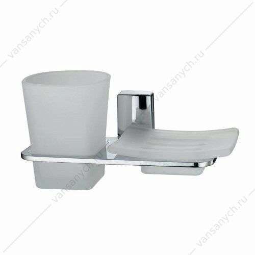 Держатель стакана и мыльницы, Leine K-5000, хром, K-5026 WasserKraft (Германия) купить в Тюмени (Ван Саныч™)