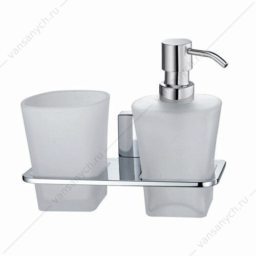 Держатель стакана и дозатора, Leine K-5000, хром, K-5089 WasserKraft (Германия) купить в Тюмени (Ван Саныч™)