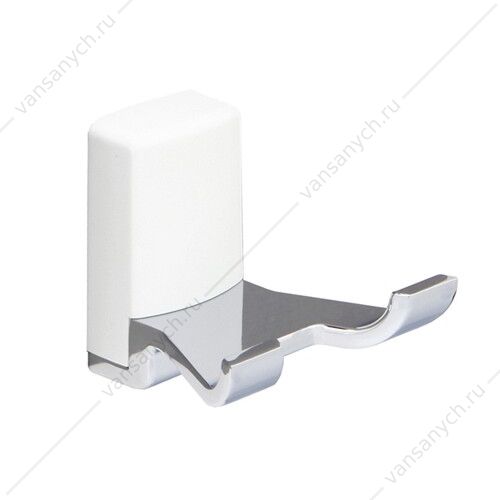 Крючок двойной, Leine K-5000 WHITE, белый/хром, K-5023DWHITE WasserKraft (Германия) купить в Тюмени (Ван Саныч™)