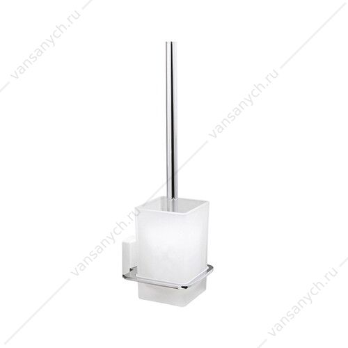 Щетка для унитаза подвесная, Leine K-5000 WHITE, белый/хром, K-5027WHITE WasserKraft (Германия) купить в Тюмени (Ван Саныч™)