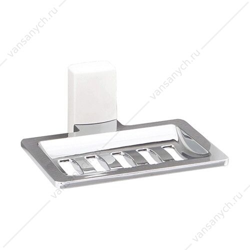 Мыльница решетка, Leine K-5000 WHITE, белый/хром, K-5069WHITE WasserKraft (Германия) купить в Тюмени (Ван Саныч™)