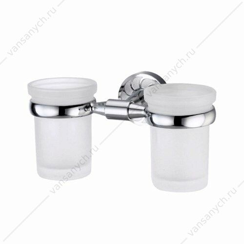 Подстаканник двойной, Isen K-4000, Хром, K-4028D WasserKraft (Германия) купить в Тюмени (Ван Саныч™)