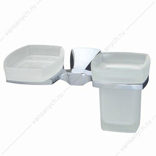 Держатель стакана и мыльницы, Wern K-2500, Хром, K-2526 WasserKraft (Германия) купить в Тюмени (Ван Саныч™)