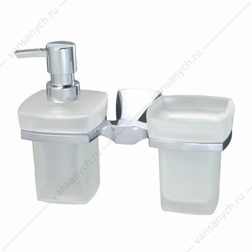 Держатель стакана и дозатора, Wern K-2500, Хром, K-2589 WasserKraft (Германия) купить в Тюмени (Ван Саныч™)