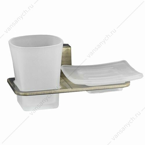 Держатель стакана и мыльницы, Exter K-5200, бронза, K-5226 WasserKraft (Германия) купить в Тюмени (Ван Саныч™)