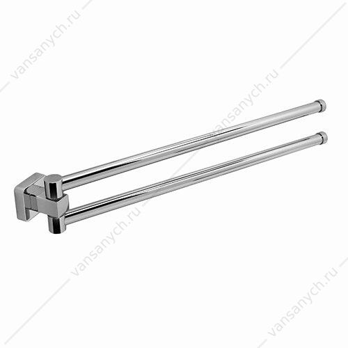 Держатель полотенец двойной, Lippe K-6500, Хром, K-6531 WasserKraft (Германия) купить в Тюмени (Ван Саныч™)