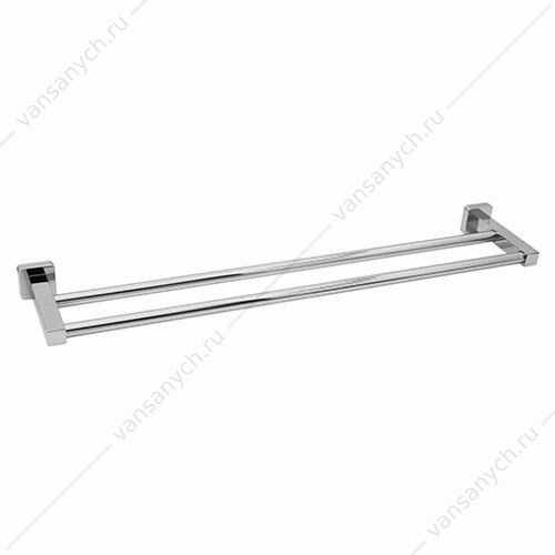 Держатель полотенец двойной, Lippe K-6500, Хром, K-6540 WasserKraft (Германия) купить в Тюмени (Ван Саныч™)