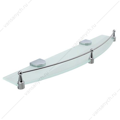 Полка стеклянная с бортиком, Kammel K-8300, Хром, K-8344 WasserKraft (Германия) купить в Тюмени (Ван Саныч™)