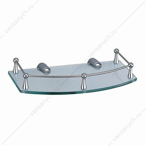 Полка стеклянная, Хром, K-588 WasserKraft (Германия) купить в Тюмени (Ван Саныч™)