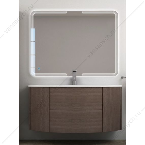 Тумба под раковину два ящика, две створки 121x51x55 CEZARES EDEN Rovere scuro Soft, 54408 Cezares (Италия) купить в Тюмени (Ван Саныч™)