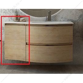 Шкафчик с одной створкой, левый, 34см, CEZARES VAGUE Rovere tabacco, 54836 Cezares (Италия) купить в Тюмени (Ван Саныч™)