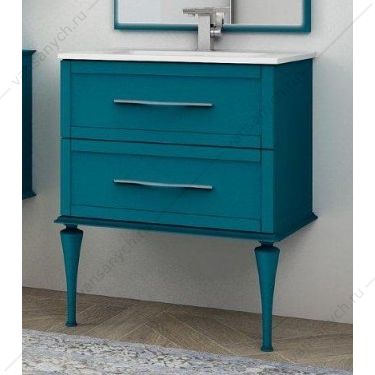 Тумба под раковину с двумя ящиками, 75см CEZARES TIFFANY Blu Petrolio, 54950 Cezares (Италия) купить в Тюмени (Ван Саныч™)