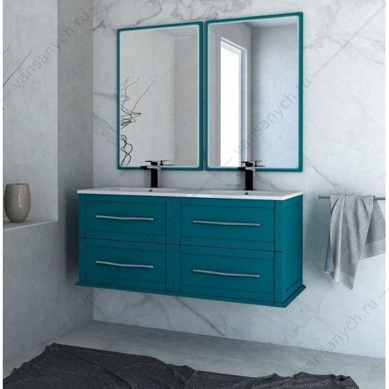 Тумба под раковину с 4 ящиками, 120см CEZARES TIFFANY Blu Petrolio, 54956 Cezares (Италия) купить в Тюмени (Ван Саныч™)