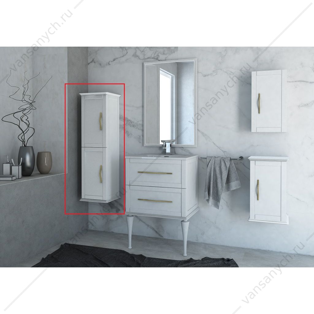 Колонна реверсивная, 34x32x114 CEZARES TIFFANY белый матовый , 54963 Cezares (Италия) купить в Тюмени (Ван Саныч™)