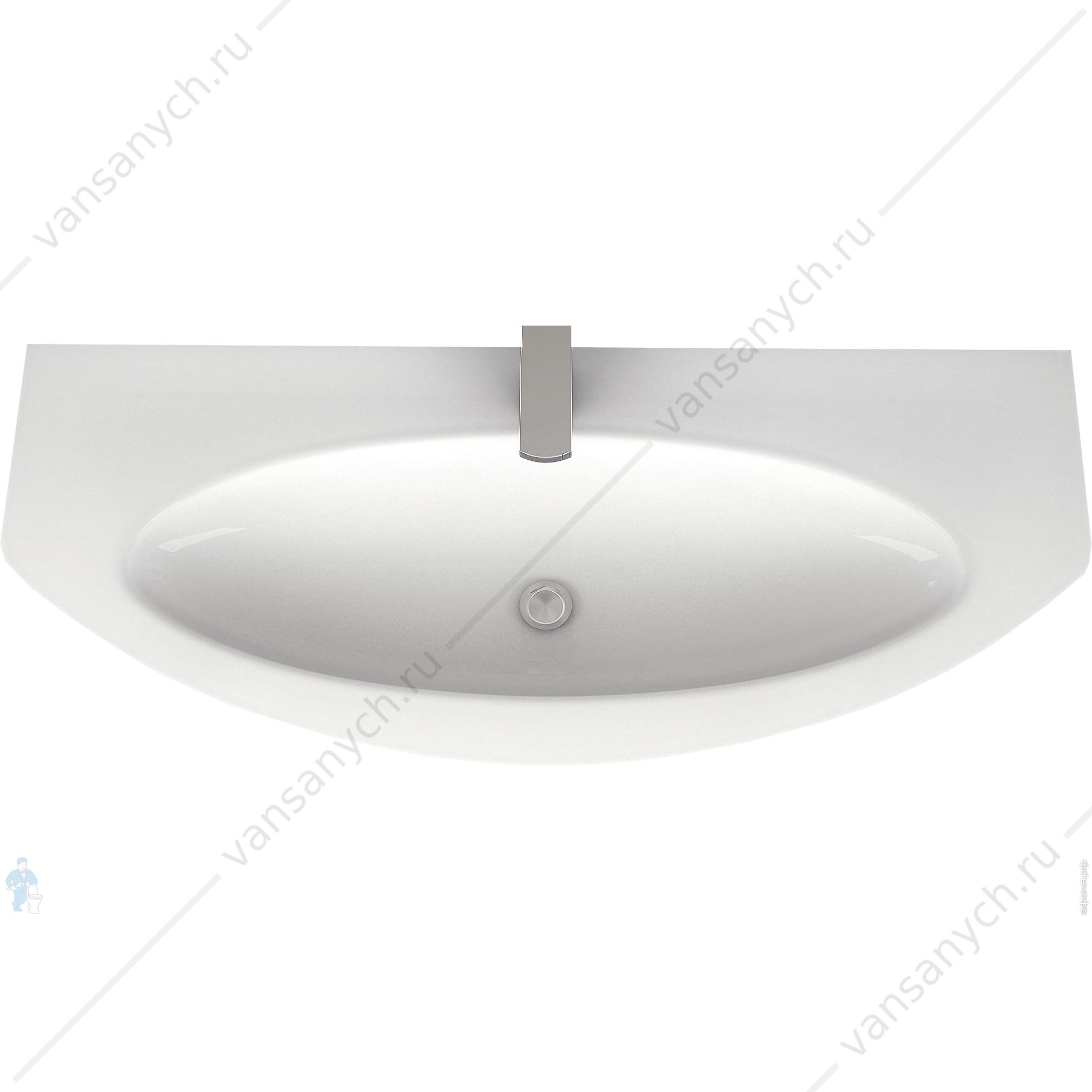 Стеклянная раковина 1220x520 CEZARES EDEN Extro ligh, 82368 Cezares (Италия) купить в Тюмени (Ван Саныч™)