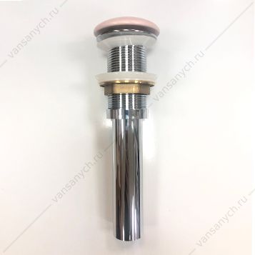 00-00007642 Донный клапан COMFORTY матовый розовый, DK-01 MP с керамическим верхом  Comforty (Россия) купить в Тюмени (Ван Саныч™)