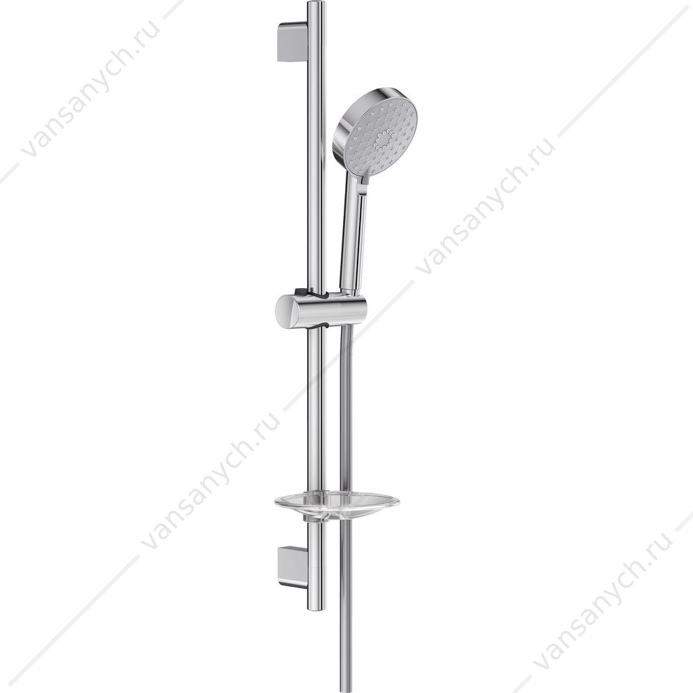 Комплект для душа  Jacob Delafon Awaken 110 mm, со штангой и мыльницей, E99898RU-CP Jacob Delafon (Франция) купить в Тюмени (Ван Саныч™)