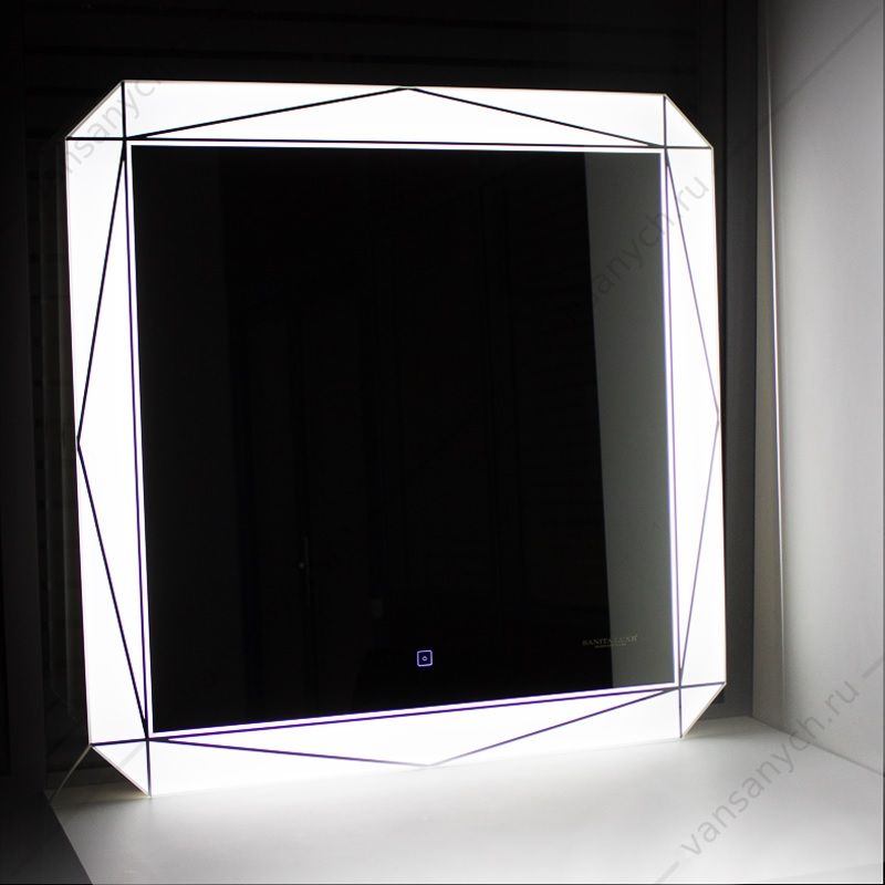 00-00007008 Зеркало SANITA LUX Лайн Led 750х750, LIN75SLMRKCS0010 Sanita luxe (Россия) купить в Тюмени (Ван Саныч™)