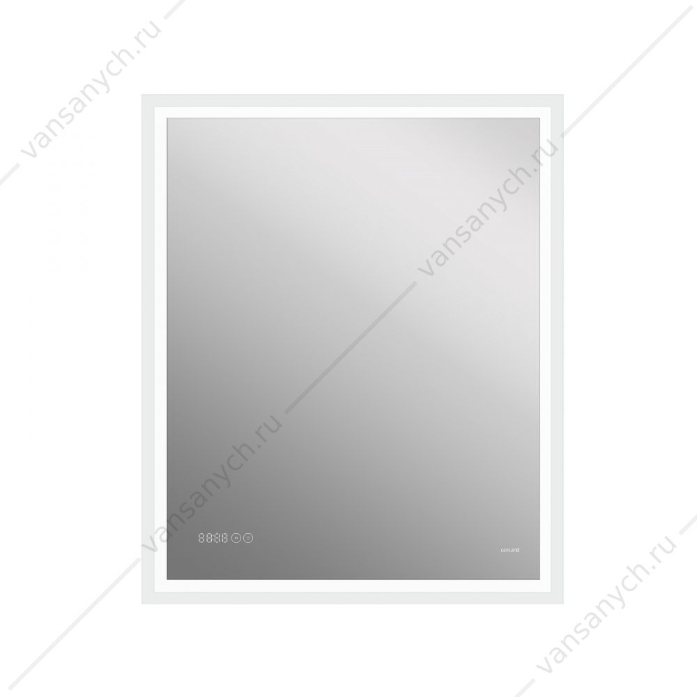 00-00004104 Зеркало LED 080 design pro 70x85 подсветка, часы, антизапотевание Cersanit KN-LU-LED080*70-p-Os Cersanit (Польша) купить в Тюмени (Ван Саныч™)