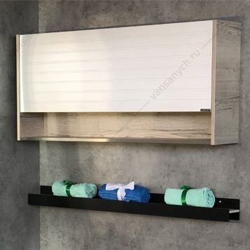 00-00000823 Шкаф подвесной COMFORTY Клеон-120 белый/дуб дымчатый Comforty (Россия) купить в Тюмени (Ван Саныч™)