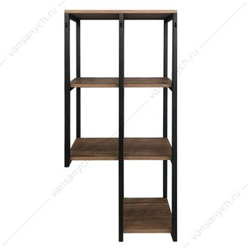 00-00000829 Стеллаж подвесной COMFORTY Порто-50 дуб тёмно-коричневый Comforty (Россия) купить в Тюмени (Ван Саныч™)