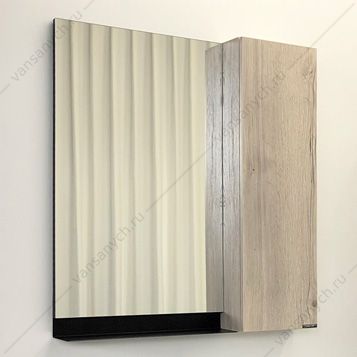 00-00001950 Зеркало-шкаф COMFORTY Бонн-75 дуб дымчатый  Comforty (Россия) купить в Тюмени (Ван Саныч™)