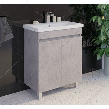 00-00006117 Тумба с раковиной COMFORTY Осло-70НД бетон светлый раковина COMO 70  Comforty (Россия) купить в Тюмени (Ван Саныч™)