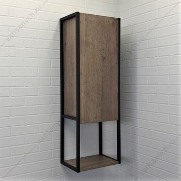 00-00006270 Шкаф-колонна COMFORTY Лиссабон-40 дуб темный Comforty (Россия) купить в Тюмени (Ван Саныч™)