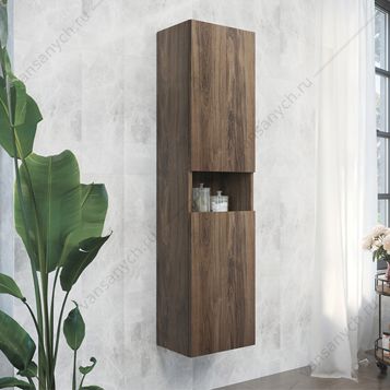 00-00007266 Шкаф-колонна COMFORTY Бордо-40 дуб темно-коричневый Comforty (Россия) купить в Тюмени (Ван Саныч™)