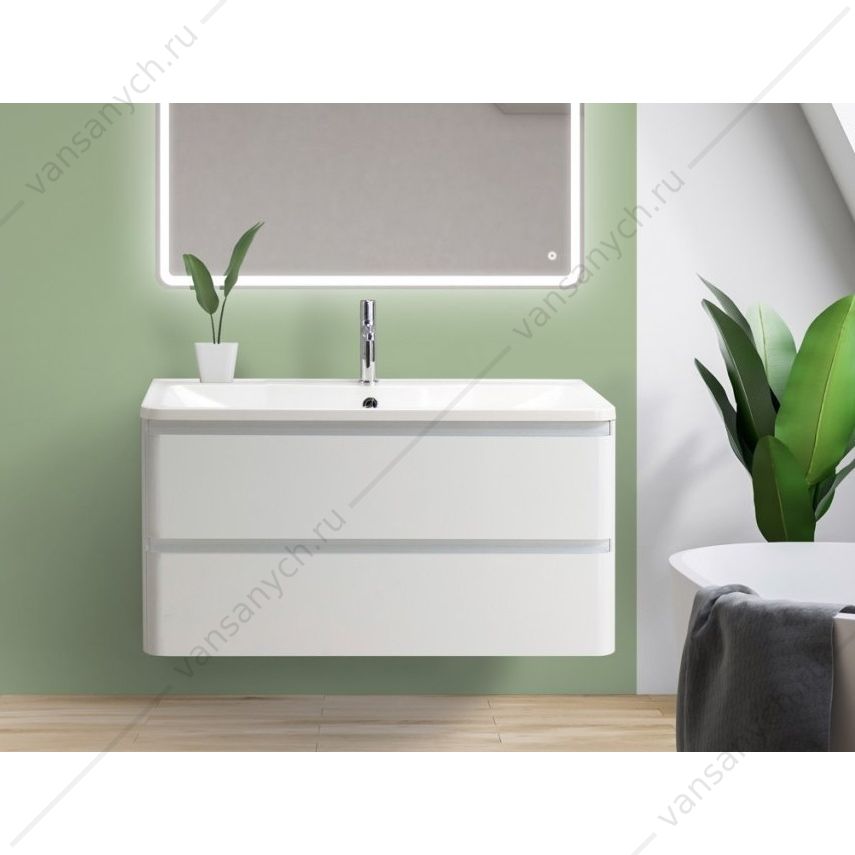 Тумба под раковину 100см BelBagno ALBANO, Bianco Lucido, ALBANO-1000-2C-SO-BL Belbagno (Италия) купить в Тюмени (Ван Саныч™)