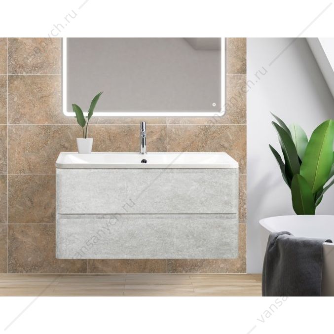 Тумба под раковину 100см BelBagno ALBANO, Cemento Verona Grigio, ALBANO-1000-2C-SO-CVG Belbagno (Италия) купить в Тюмени (Ван Саныч™)
