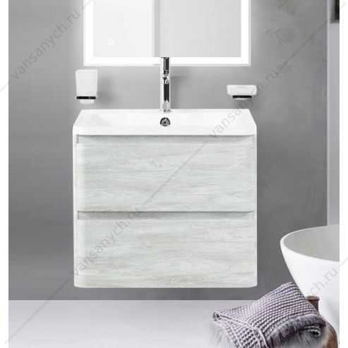 Тумба под раковину 70см BelBagno ALBANO, Rovere Vintage Bianco, ALBANO-700-2C-SO-RVB Belbagno (Италия) купить в Тюмени (Ван Саныч™)