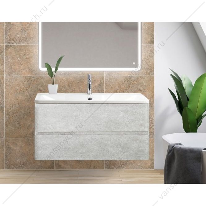 Тумба под раковину 80см BelBagno ALBANO, Cemento Verona Grigio, ALBANO-800-2C-SO-CVG Belbagno (Италия) купить в Тюмени (Ван Саныч™)