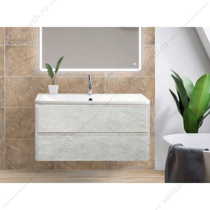 Тумба под раковину 90см BelBagno ALBANO, Cemento Verona Grigio, ALBANO-900-2C-SO-CVG Belbagno (Италия) купить в Тюмени (Ван Саныч™)
