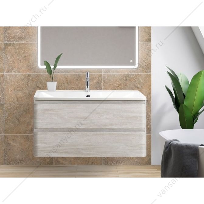 Тумба под раковину 90см BelBagno ALBANO, Rovere Vintage Bianco, ALBANO-900-2C-SO-RVB Belbagno (Италия) купить в Тюмени (Ван Саныч™)