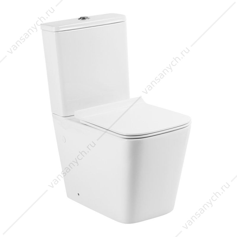 Чаша унитаза-компакт безободковая BELBAGNO ARDENTE-R, белый, BB02093CPR Belbagno (Италия) купить в Тюмени (Ван Саныч™)