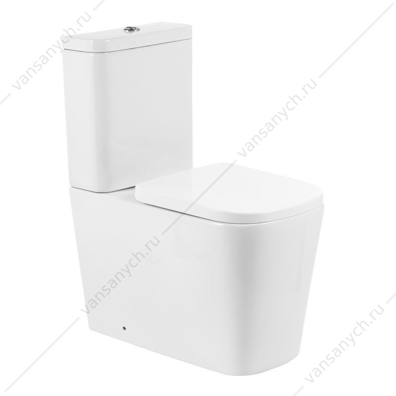 Чаша унитаза-компакт безободковая BELBAGNO ALBANO, белый, BB120CPR Belbagno (Италия) купить в Тюмени (Ван Саныч™)