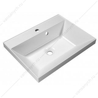 Раковина из литьевого мрамора 60см BelBagno, белый, BB600/450-LV-MR-AST Belbagno (Италия) купить в Тюмени (Ван Саныч™)