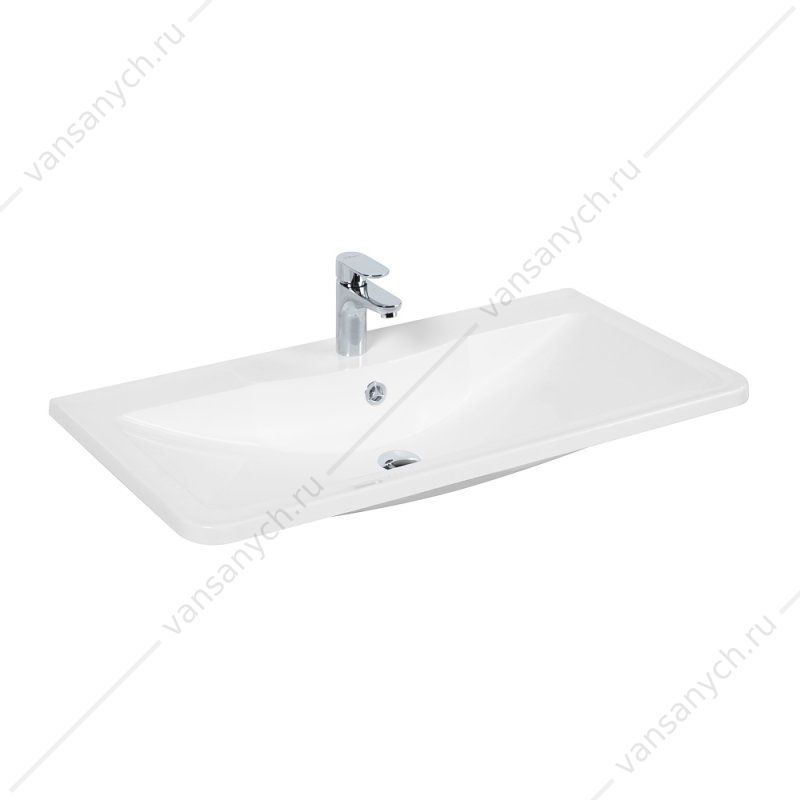 Раковина из литьевого мрамора 90см BelBagno, белый, BB900/455-LV-MR-ALR Belbagno (Италия) купить в Тюмени (Ван Саныч™)