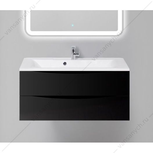 Тумба под раковину 100см BelBagno MARINO, Nero Lucido, MARINO-1000-2C-SO-NL-P Belbagno (Италия) купить в Тюмени (Ван Саныч™)