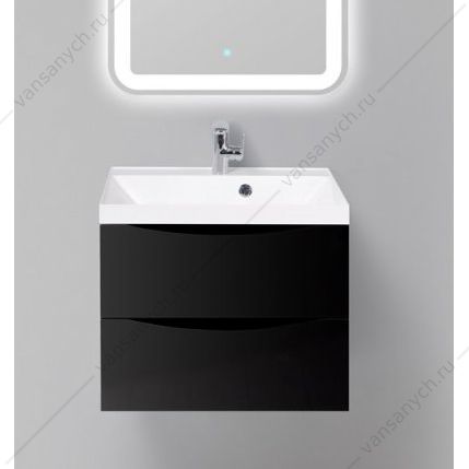Тумба под раковину 60см BelBagno MARINO, Nero Lucido, MARINO-600-2C-SO-NL-P Belbagno (Италия) купить в Тюмени (Ван Саныч™)