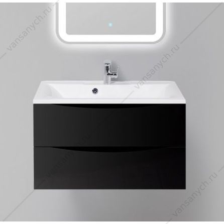 Тумба под раковину 80см BelBagno MARINO, Nero Lucido, MARINO-800-2C-SO-NL-P Belbagno (Италия) купить в Тюмени (Ван Саныч™)