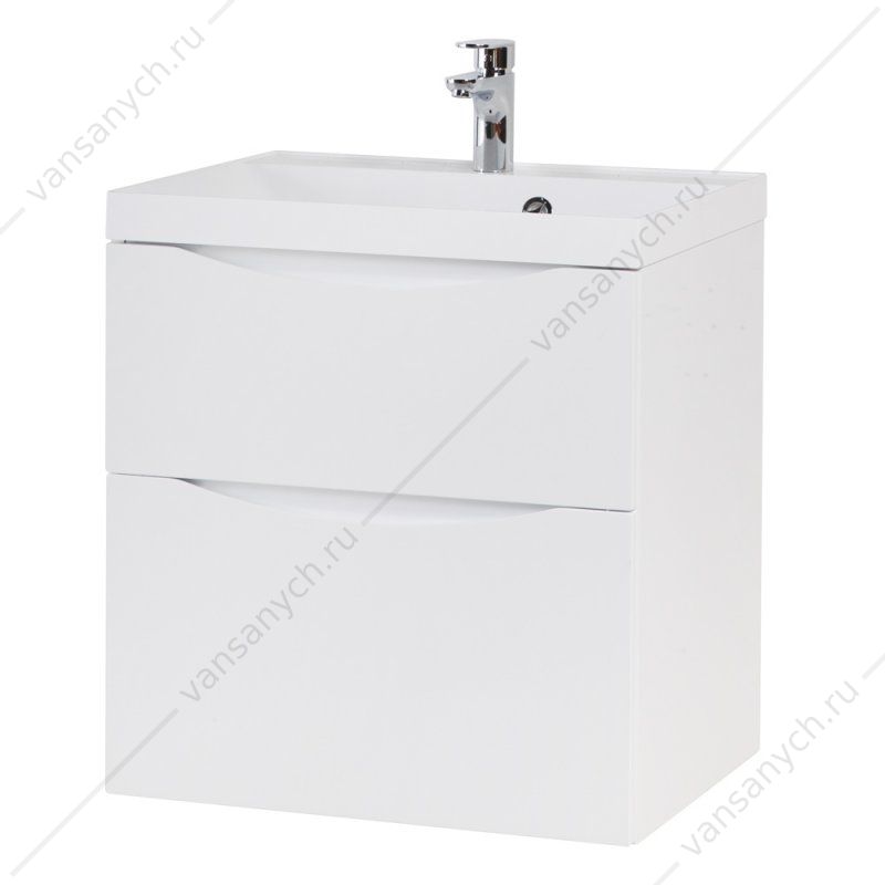 Тумба под раковину 60см BelBagno MARINO-H60, Bianco Lucido, MARINO-H60-600-2C-SO-BL-P Belbagno (Италия) купить в Тюмени (Ван Саныч™)