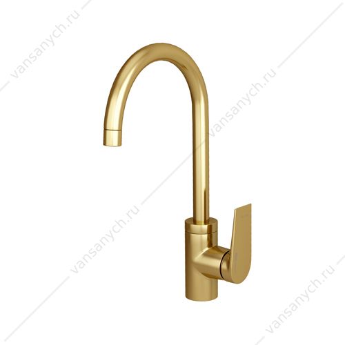 9062819 Смеситель для кухни Aisch 5507, золото матовое WasserKraft (Германия) купить в Тюмени (Ван Саныч™)