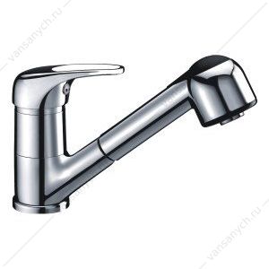 9060904 Смеситель для кухни с выдвижной лейкой Oder 6365, хром WasserKraft (Германия) купить в Тюмени (Ван Саныч™)