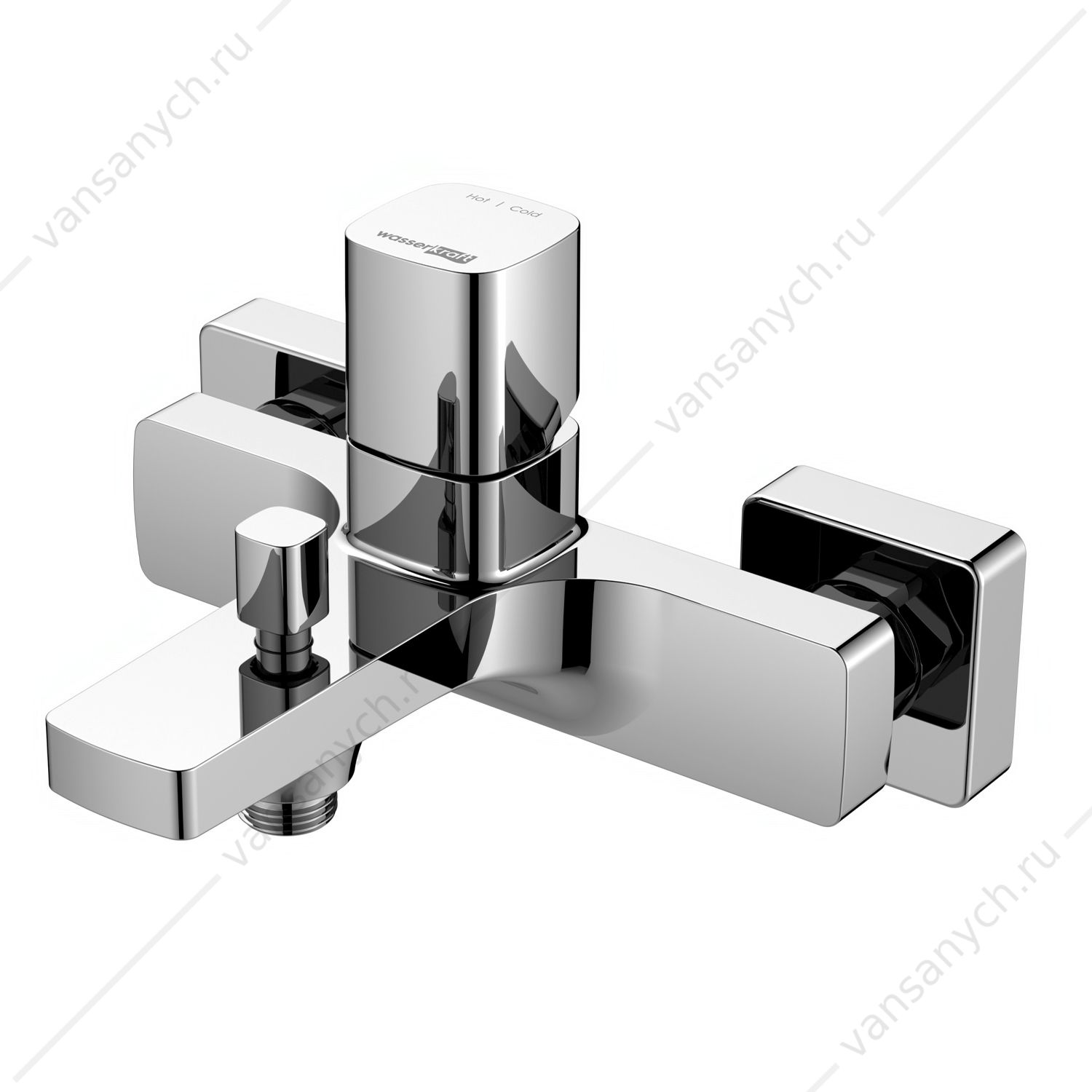 9070174 Смеситель для ванны с коротким изливом Naab 8601, хром WasserKraft (Германия) купить в Тюмени (Ван Саныч™)