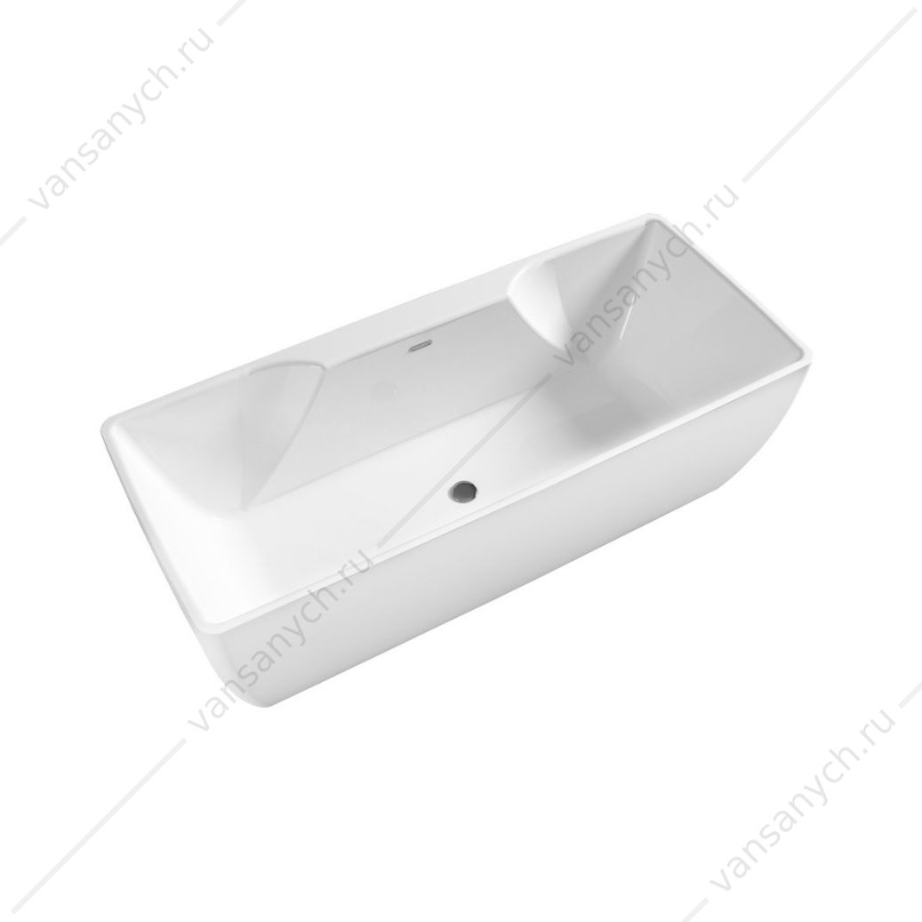 Ванна 180х76 акрил. BELBAGNO BB110 белая слив-перелив. хром, BB110-180-76 Belbagno (Италия) купить в Тюмени (Ван Саныч™)