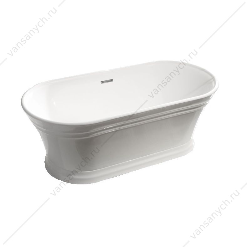 Ванна 170х79 акрил. BELBAGNO BB402 белая слив-перелив. хром, BB402-1700-790 Belbagno (Италия) купить в Тюмени (Ван Саныч™)