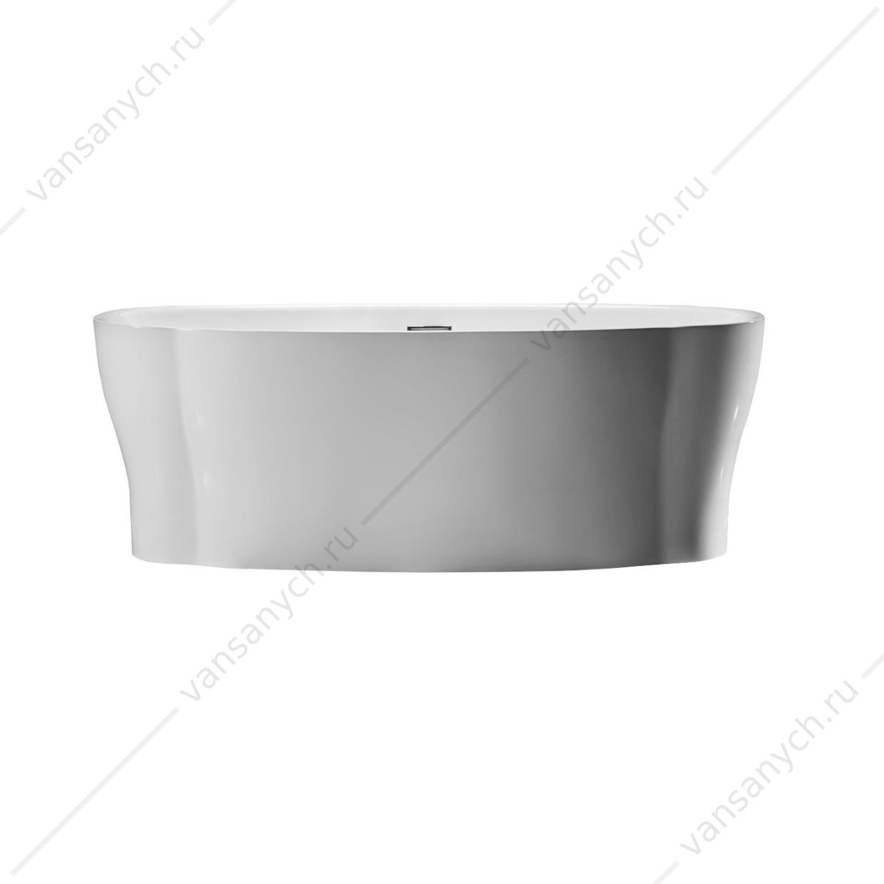 Ванна 170х85 акрил. BELBAGNO BB403 белая слив-перелив. хром, BB403-1700-850 Belbagno (Италия) купить в Тюмени (Ван Саныч™)